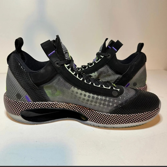 Nike Air Jordan XXXIV Low Black Vapor Green Bleached Coral Men’s 11.5 CZ7750-003 - Picture 4 of 9